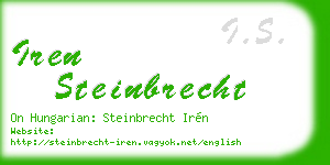 iren steinbrecht business card